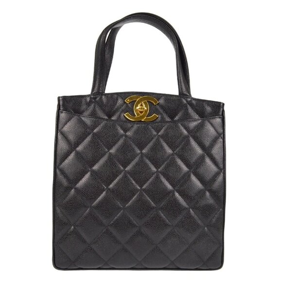 Chanel Black Calfskin Tote Bag - Picture 1 of 6